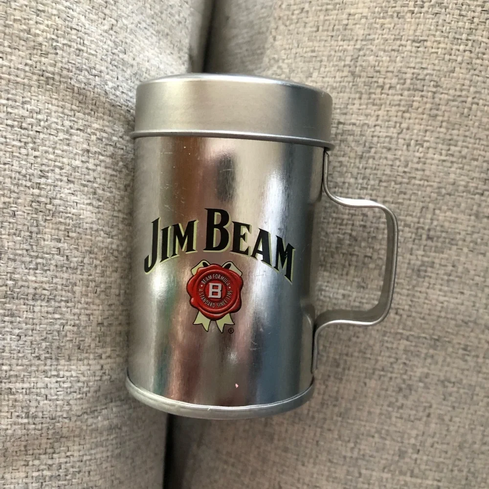 Jim Beam 4 piece BBQ set Tongs 2 shakers brush Father’s Day